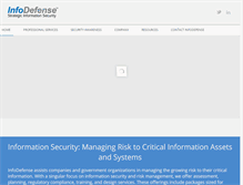 Tablet Screenshot of infodefense.com